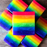 Rainbow Pride Handcrafted Soap | Citrus, Berries, Coconut