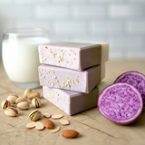 Ube Coffee & Cream Oatmeal Soap | Pistachio Almond Espresso