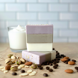 Ube Coffee & Cream Oatmeal Soap | Pistachio Almond Espresso