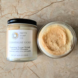 Champagne Gold Foaming Sugar Scrub | Champagne, Nectarine, Citrus, Vanilla