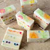 Birthday Cake Handcrafted Soap | Vanilla Waffle Marshmallow Lemon